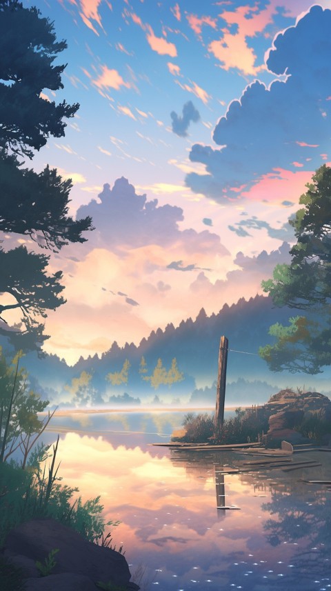 Anime Nature Landscape Peaceful Aesthetic Calming (354)