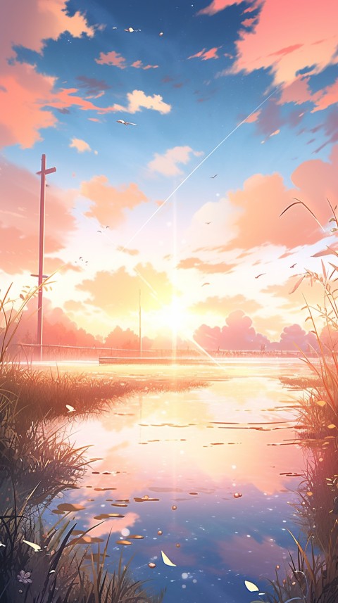 Anime Nature Landscape Peaceful Aesthetic Calming (361)