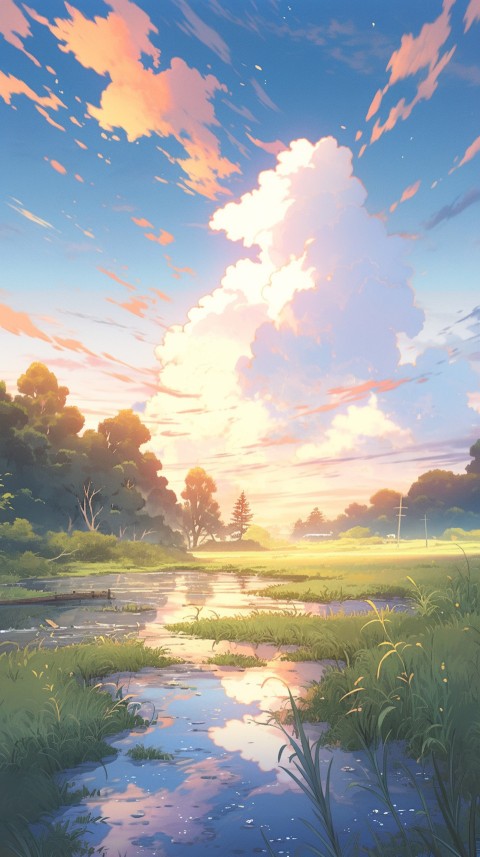 Anime Nature Landscape Peaceful Aesthetic Calming (360)