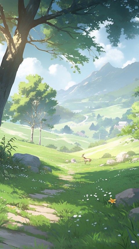 Anime Nature Landscape Peaceful Aesthetic Calming (382)
