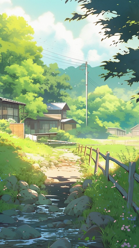 Anime Nature Landscape Peaceful Aesthetic Calming (386)