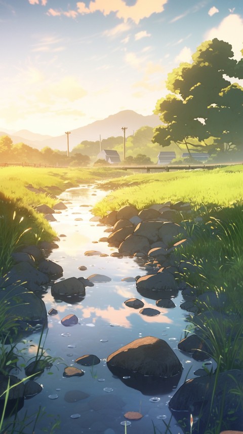 Anime Nature Landscape Peaceful Aesthetic Calming (415)