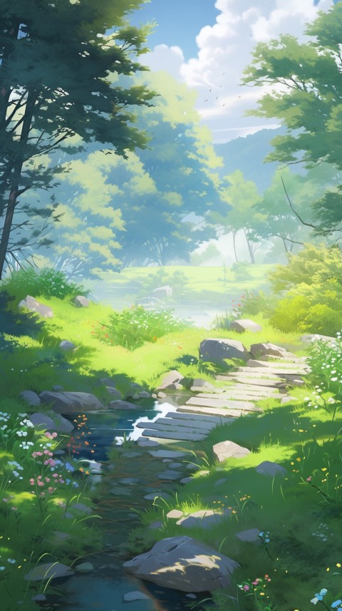 Anime Nature Landscape Peaceful Aesthetic Calming (421)