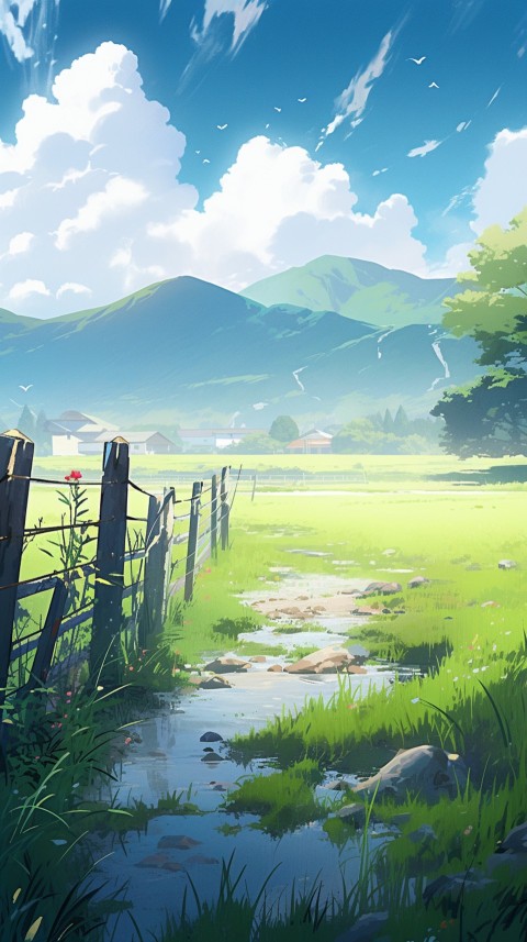 Anime Nature Landscape Peaceful Aesthetic Calming (405)
