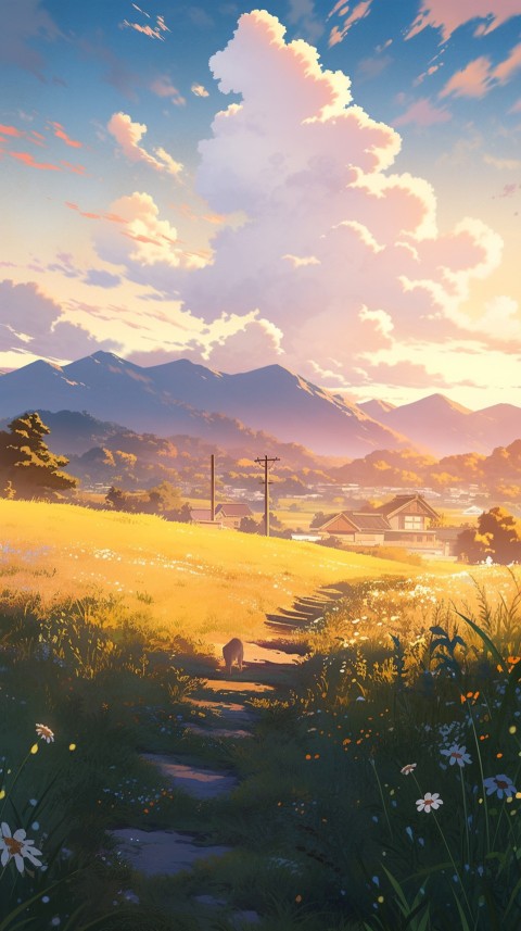 Anime Nature Landscape Peaceful Aesthetic Calming (419)