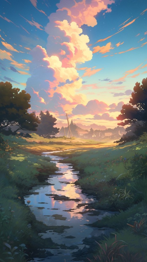 Anime Nature Landscape Peaceful Aesthetic Calming (429)