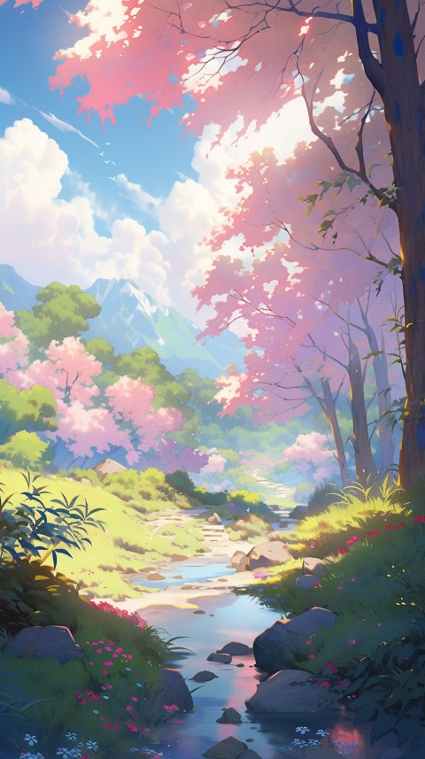 Anime Nature Landscape Peaceful Aesthetic Calming (441)