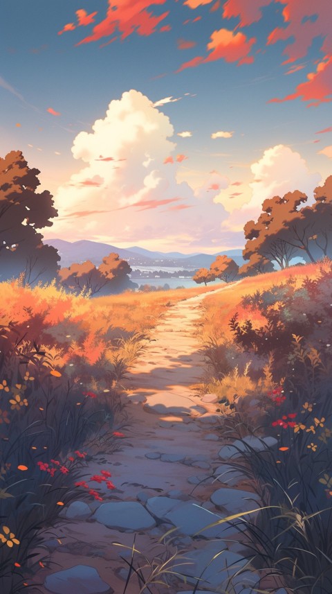 Anime Nature Landscape Peaceful Aesthetic Calming (413)