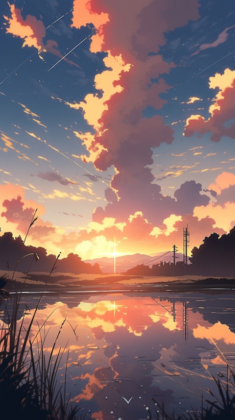 Anime Nature Landscape Peaceful Aesthetic Calming (414)