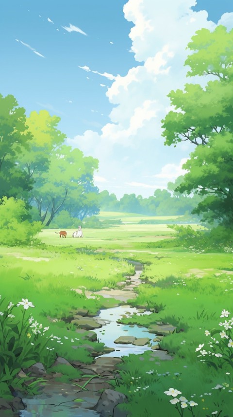 Anime Nature Landscape Peaceful Aesthetic Calming (460)