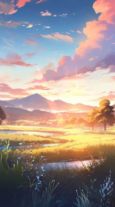 Anime Nature Landscape Peaceful Aesthetic Calming (485)