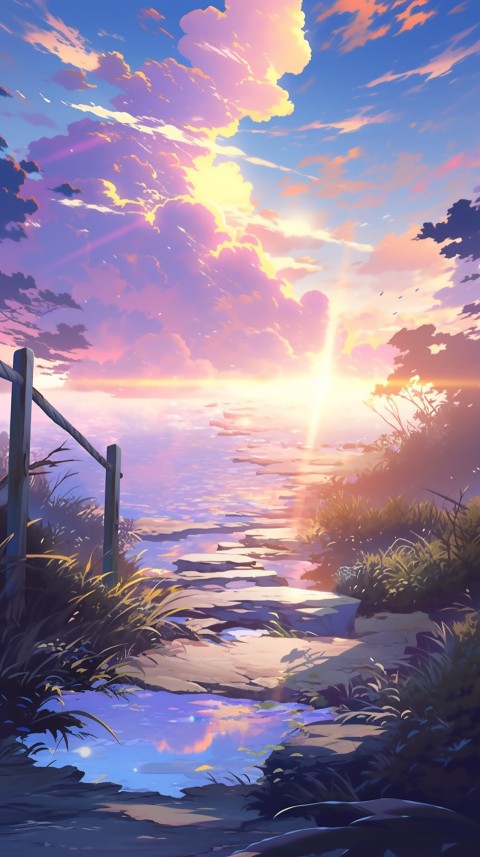 Anime Nature Landscape Peaceful Aesthetic Calming (464)