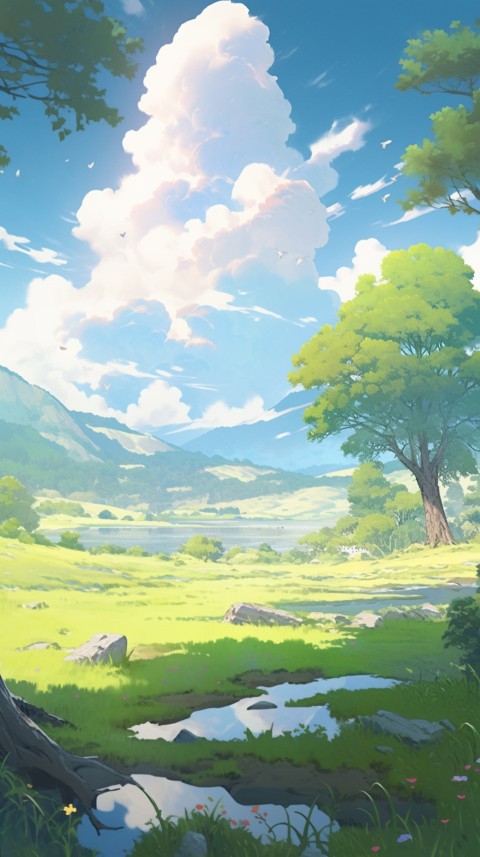 Anime Nature Landscape Peaceful Aesthetic Calming (481)