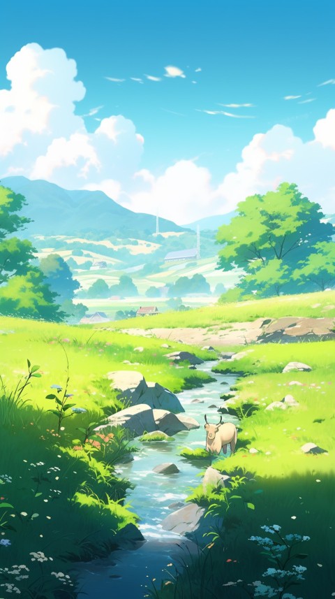 Anime Nature Landscape Peaceful Aesthetic Calming (532)