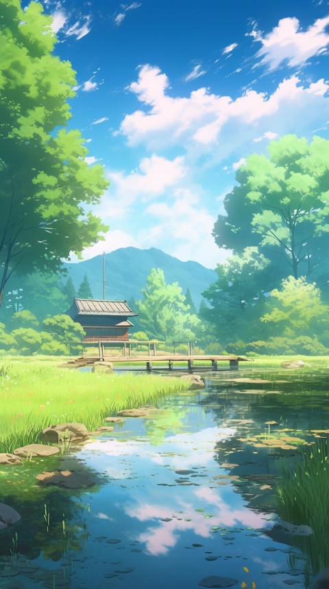 Anime Nature Landscape Peaceful Aesthetic Calming (569)