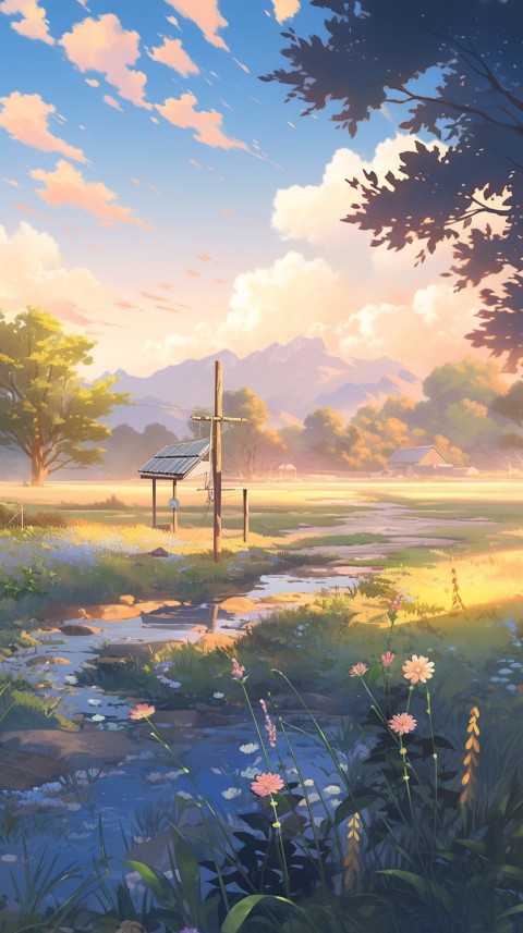 Anime Nature Landscape Peaceful Aesthetic Calming (564)