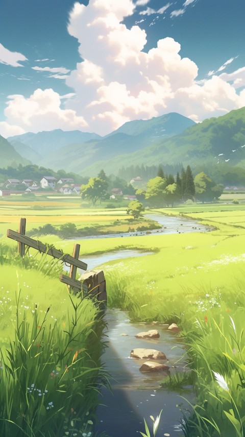 Anime Nature Landscape Peaceful Aesthetic Calming (586)
