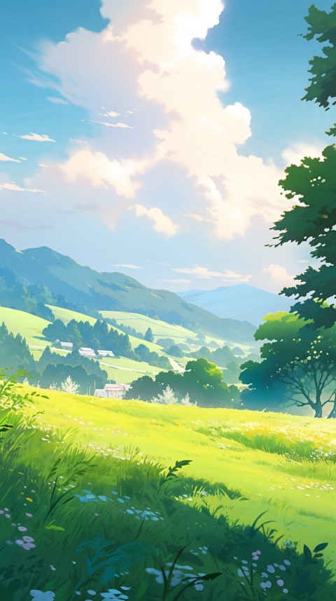 Anime Nature Landscape Peaceful Aesthetic Calming (561)