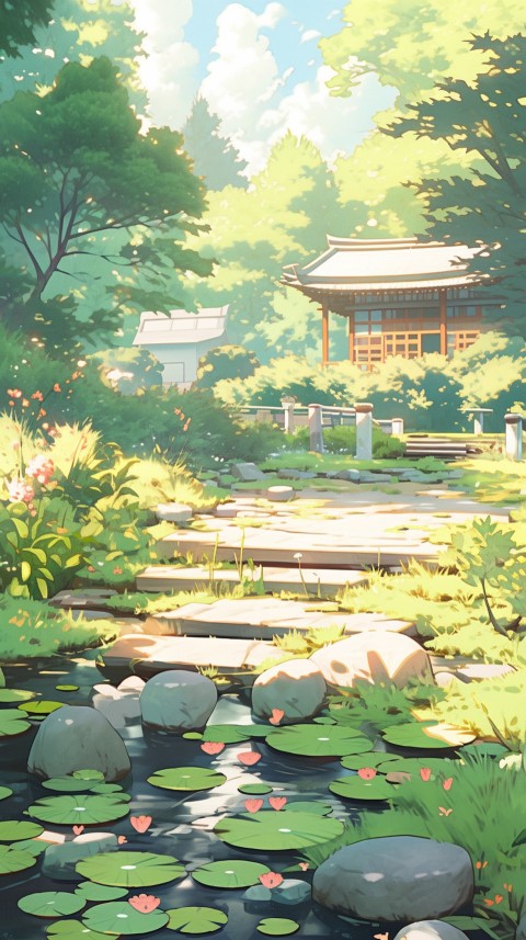 Anime Nature Landscape Peaceful Aesthetic Calming (616)