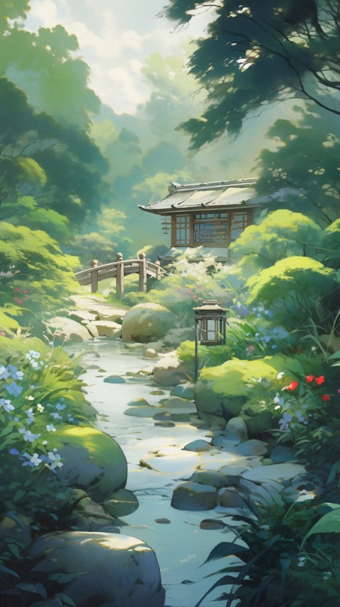 Anime Nature Landscape Peaceful Aesthetic Calming (640)