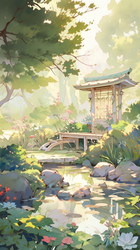 Anime Nature Landscape Peaceful Aesthetic Calming (652)