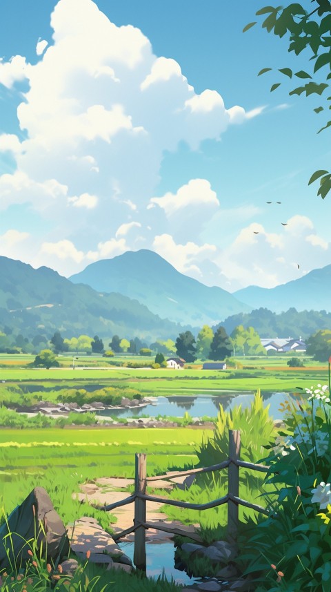 Anime Nature Landscape Peaceful Aesthetic Calming (687)