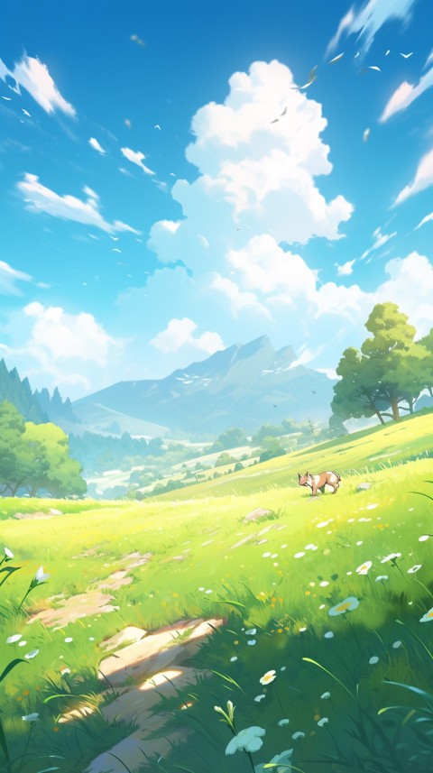 Anime Nature Landscape Peaceful Aesthetic Calming (689)
