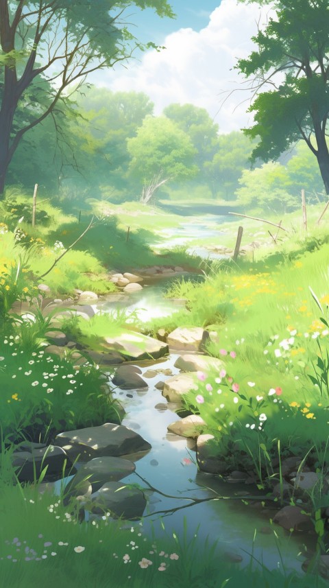 Anime Nature Landscape Peaceful Aesthetic Calming (691)