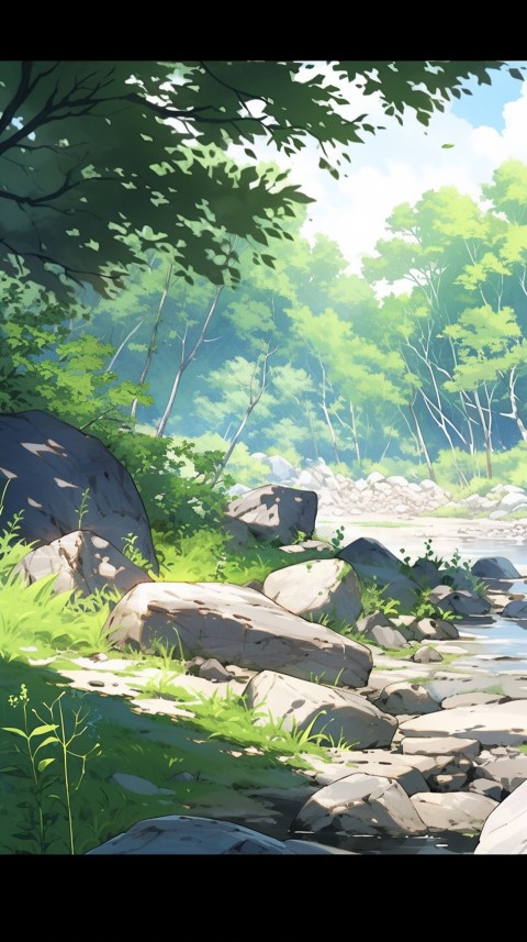 Anime Nature Landscape Peaceful Aesthetic Calming (746)