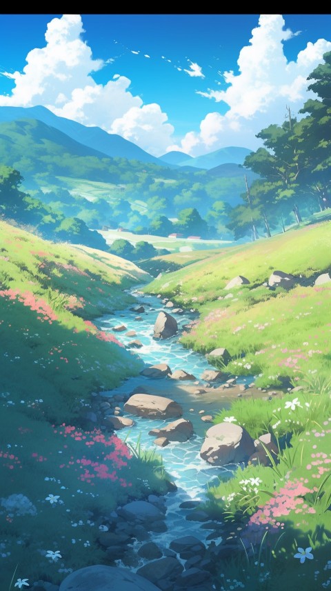 Anime Nature Landscape Peaceful Aesthetic Calming (726)