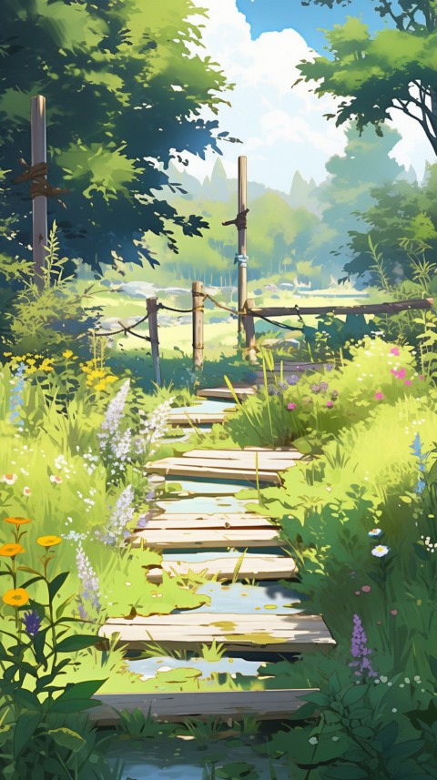 Anime Nature Landscape Peaceful Aesthetic Calming (724)