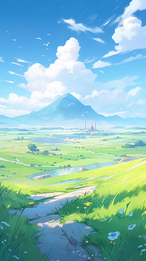 Anime Nature Landscape Peaceful Aesthetic Calming (755)