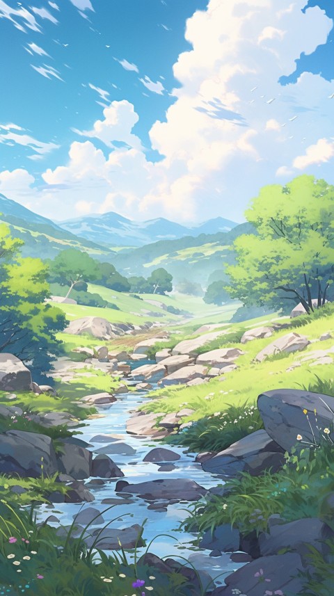 Anime Nature Landscape Peaceful Aesthetic Calming (751)