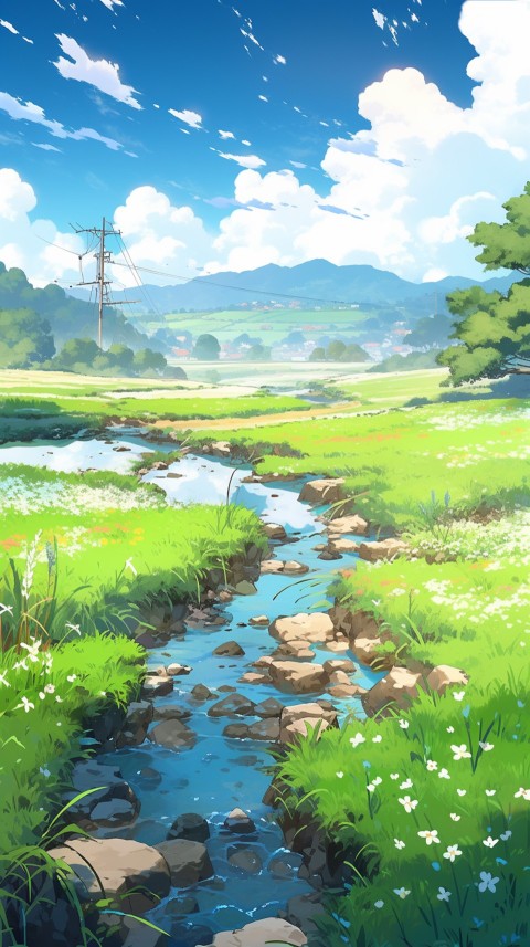 Anime Nature Landscape Peaceful Aesthetic Calming (774)