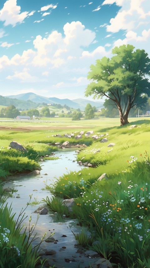 Anime Nature Landscape Peaceful Aesthetic Calming (773)