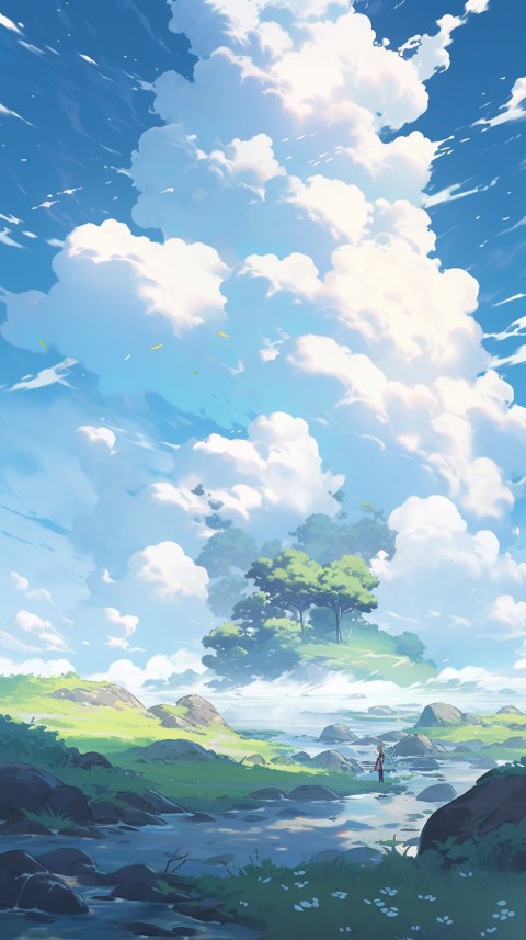 Anime Nature Landscape Peaceful Aesthetic Calming (802)