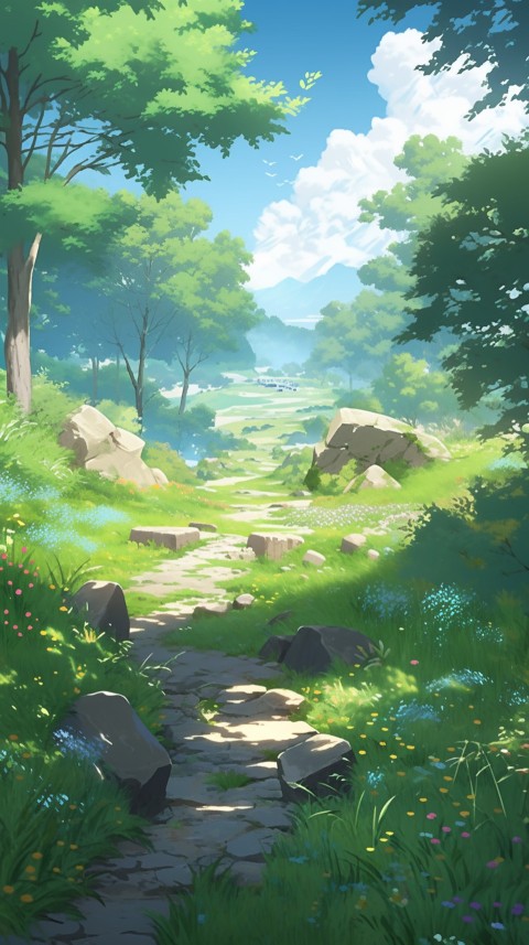 Anime Nature Landscape Peaceful Aesthetic Calming (827)