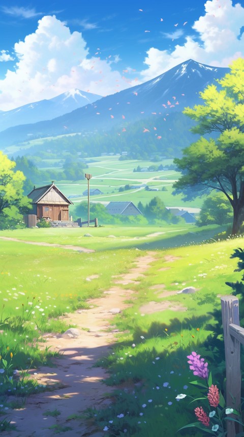 Anime Nature Landscape Peaceful Aesthetic Calming (808)