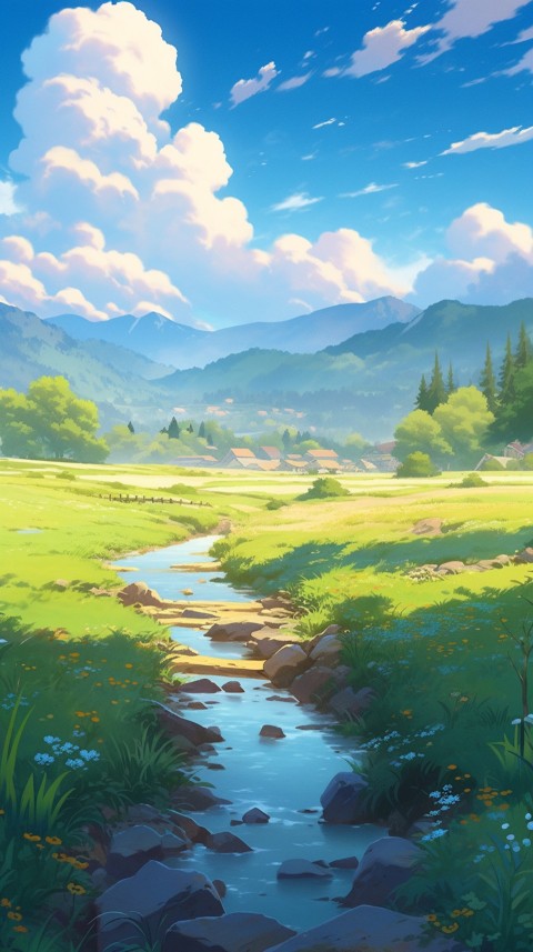Anime Nature Landscape Peaceful Aesthetic Calming (849)