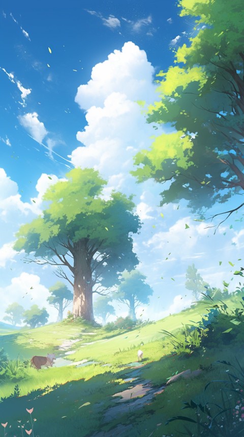 Anime Nature Landscape Peaceful Aesthetic Calming (847)