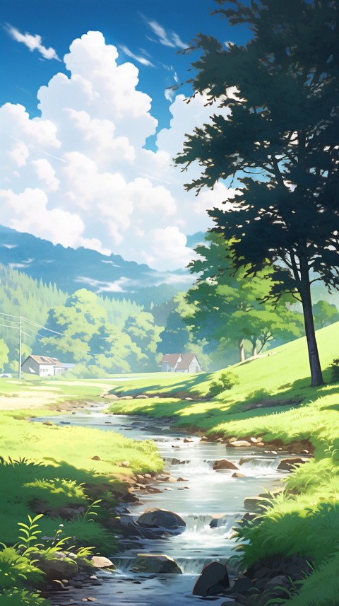 Anime Nature Landscape Peaceful Aesthetic Calming (805)