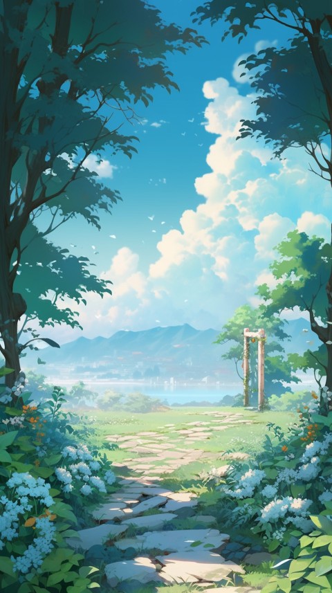 Anime Nature Landscape Peaceful Aesthetic Calming (837)