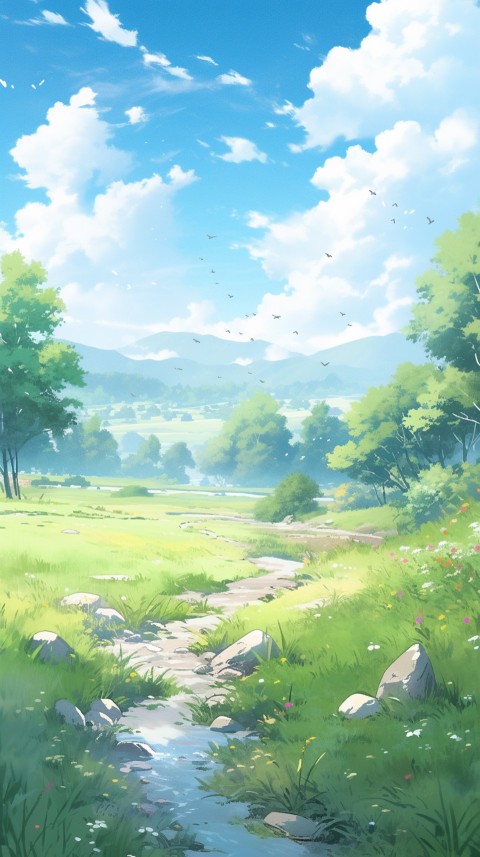 Anime Nature Landscape Peaceful Aesthetic Calming (820)