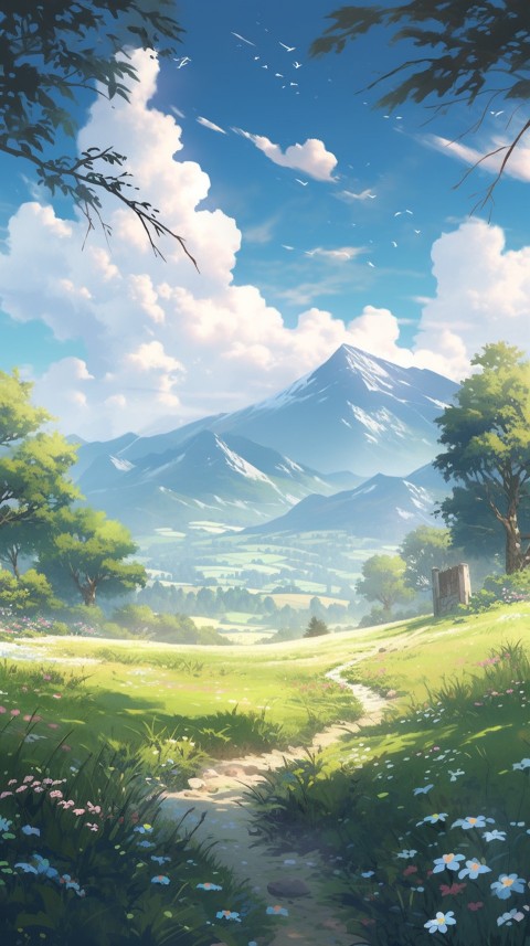 Anime Nature Landscape Peaceful Aesthetic Calming (884)