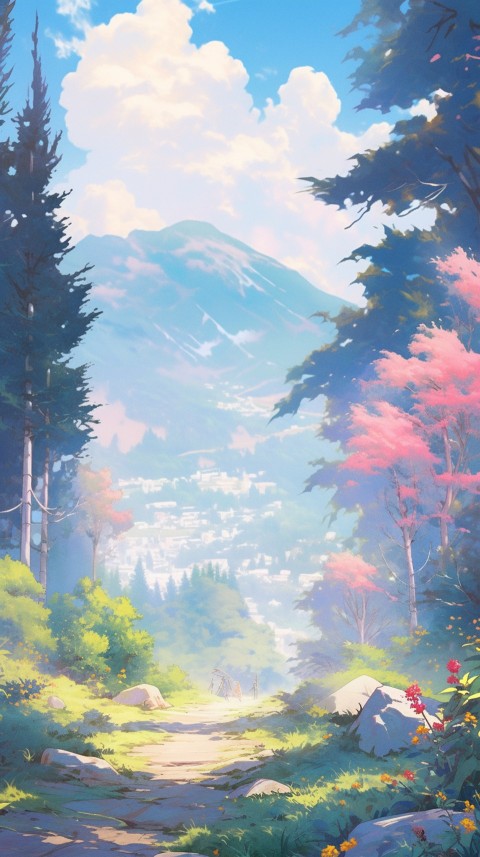 Anime Nature Landscape Peaceful Aesthetic Calming (881)