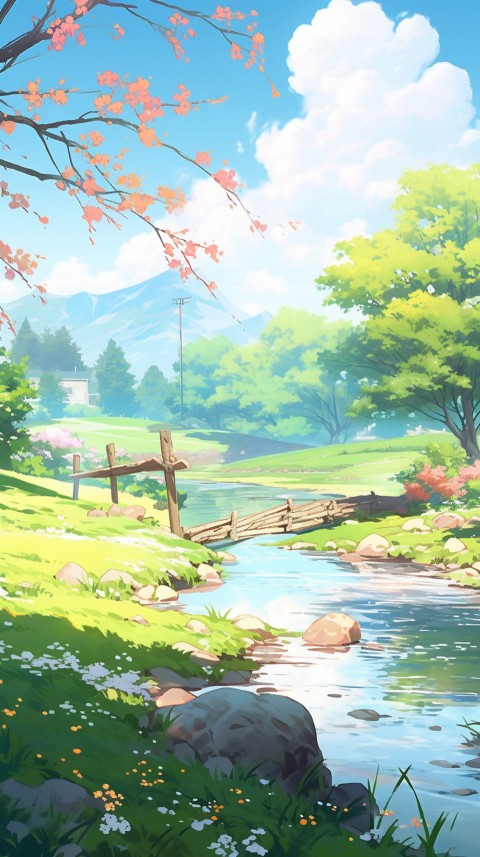 Anime Nature Landscape Peaceful Aesthetic Calming (891)