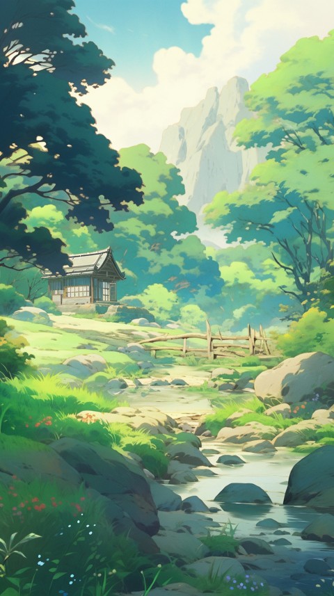 Anime Nature Landscape Peaceful Aesthetic Calming (888)