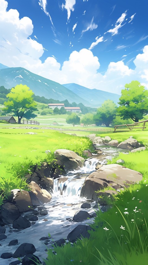Anime Nature Landscape Peaceful Aesthetic Calming (931)