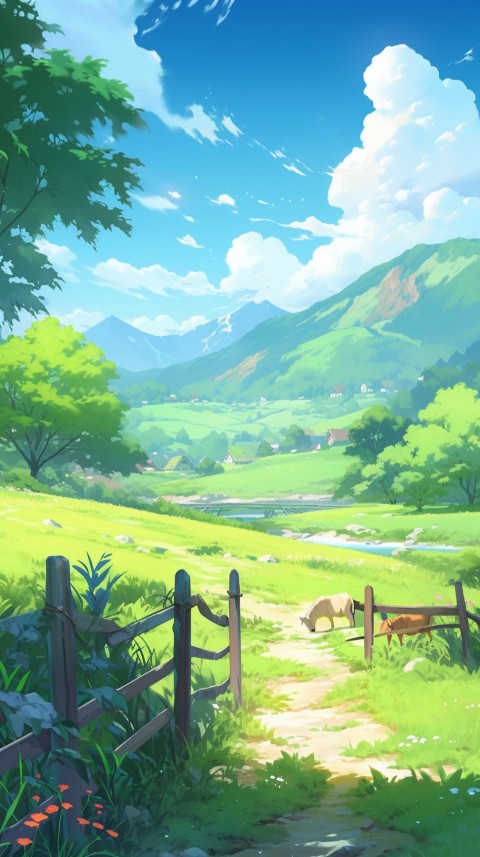Anime Nature Landscape Peaceful Aesthetic Calming (910)