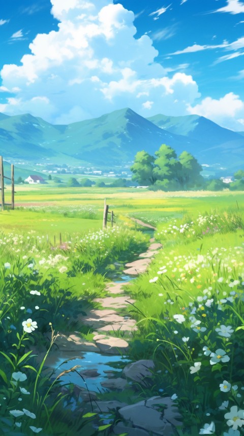Anime Nature Landscape Peaceful Aesthetic Calming (914)
